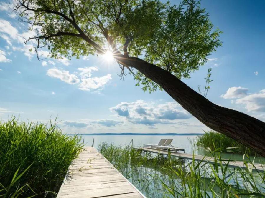 Green Lake House - Private Beach At Balaton بالاتوناكاراتيا المظهر الخارجي الصورة